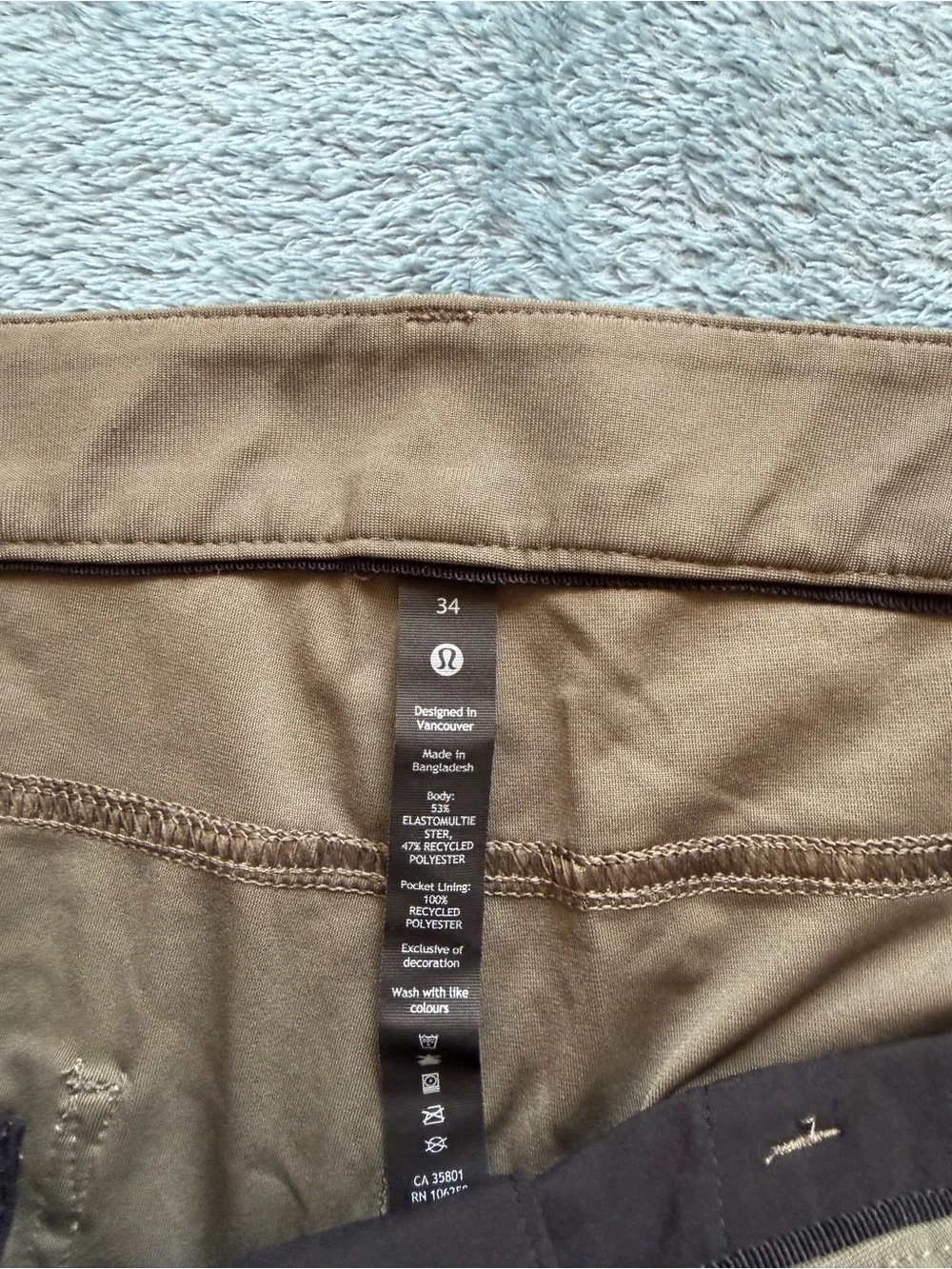 lululemon athletica Men's Olive Stretch Chinos